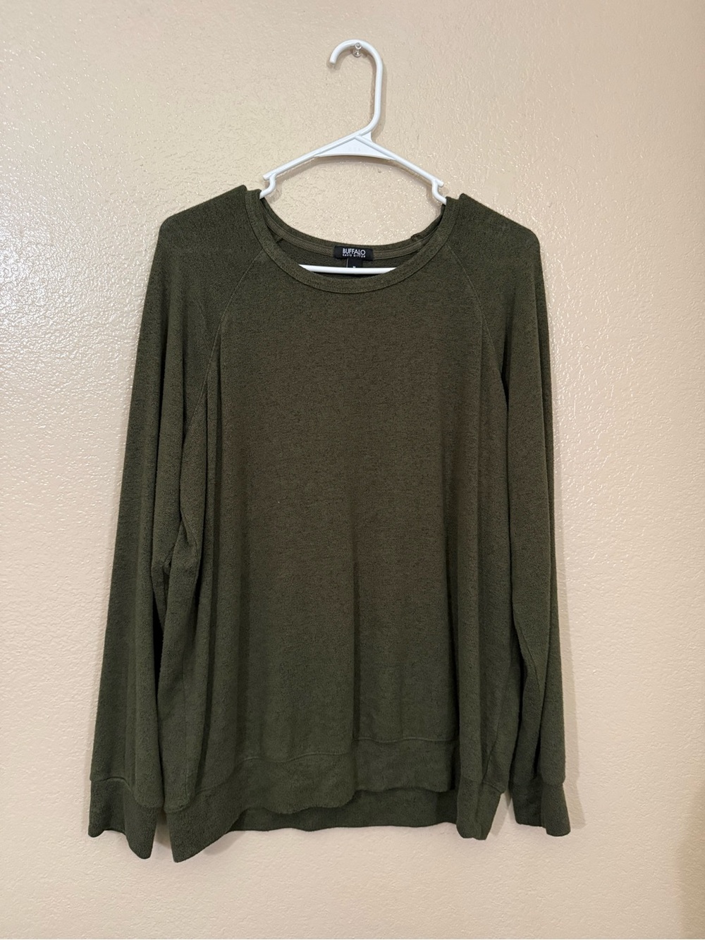 Buffalo David Bitton Olive Crewneck Sweater